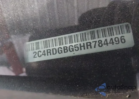 2017 Dodge Grand Caravan Se z USA, uszkodzony, nr VIN 2C4RDGBG5HR784496